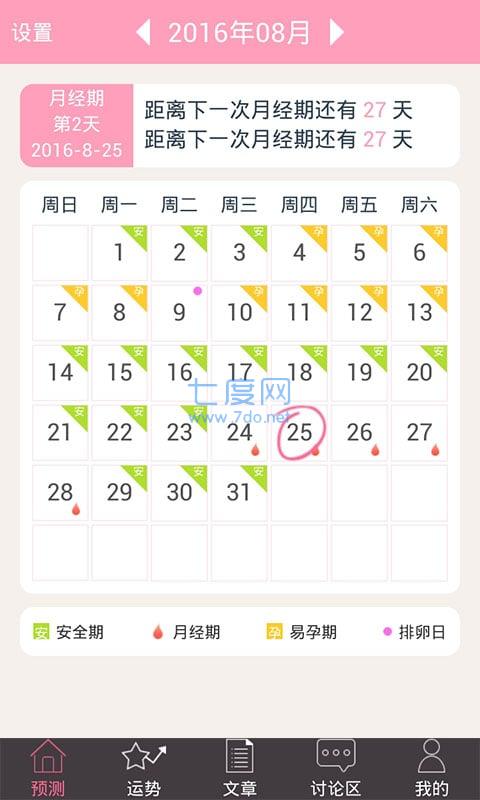 安全期计算器2022