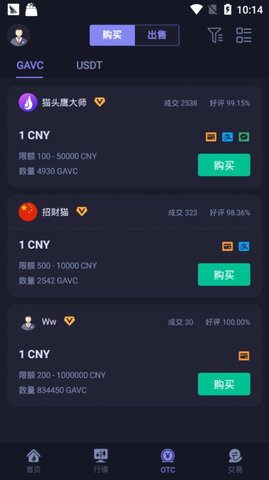 Hotcoin热币国际交易所