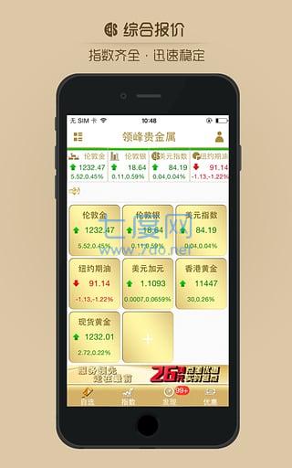 领峰贵金属交易平台app