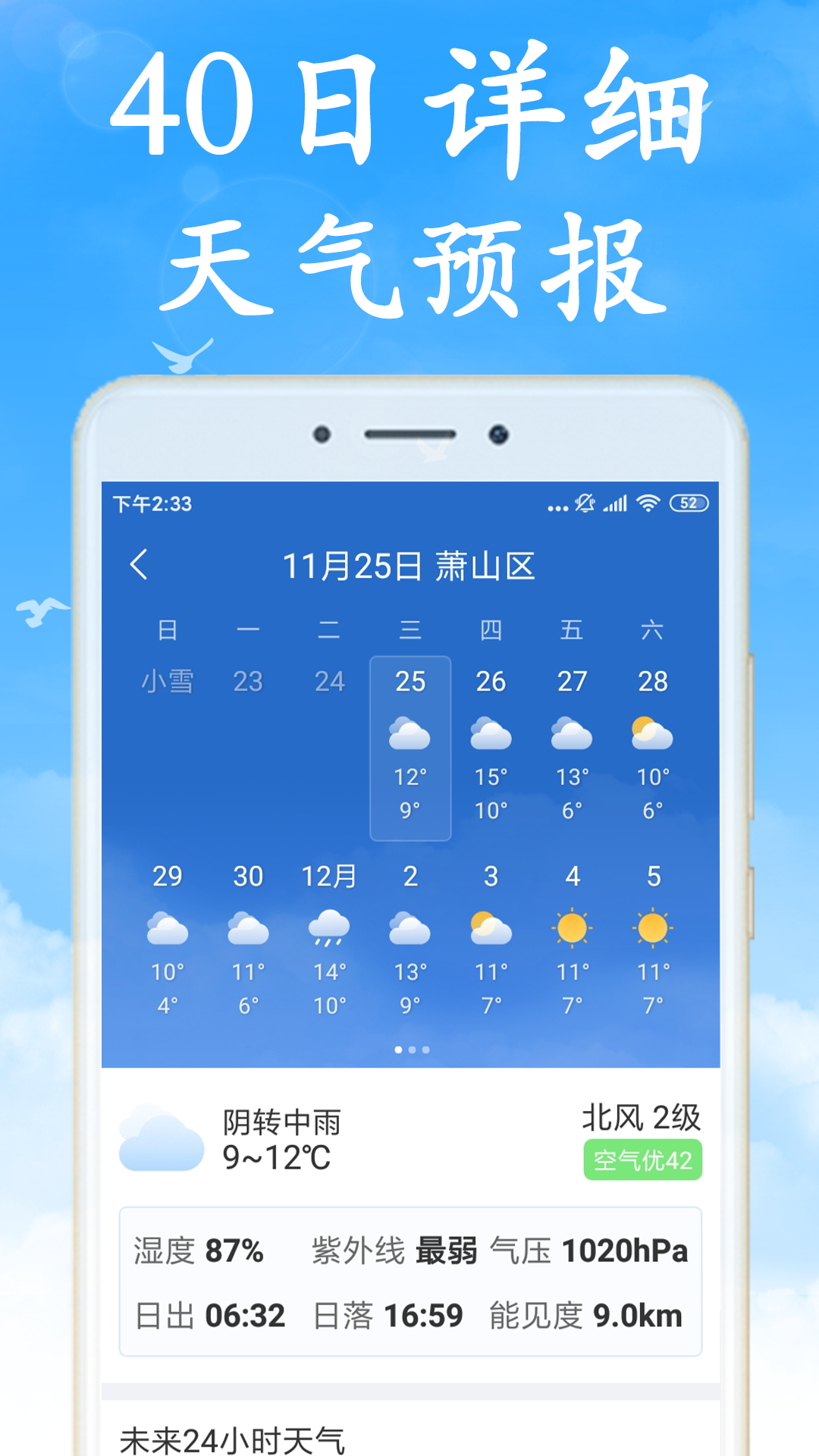 全国实时天气预报