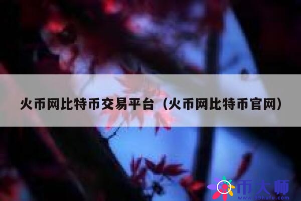 火币网比特币交易平台(火币网比特币官网) 第1张 火币网比特币交易平台(火币网比特币官网) 第1张