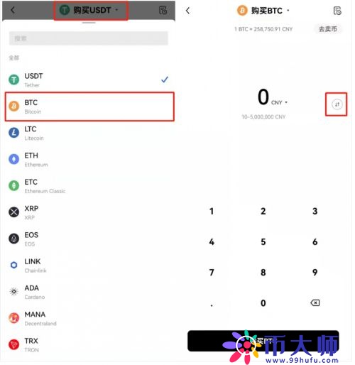 欧易OKX怎么购买比特币_欧易交易所btc购买教程详解