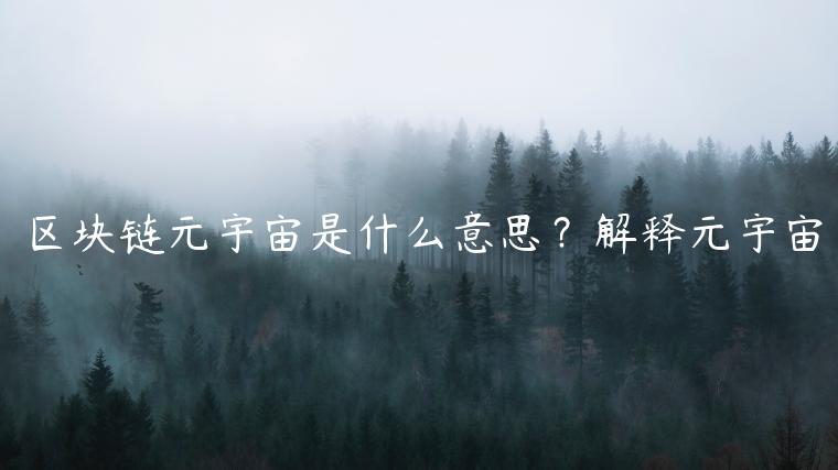 区块链元宇宙是什么意思？解释元宇宙-第1张图片-芝麻开门下载