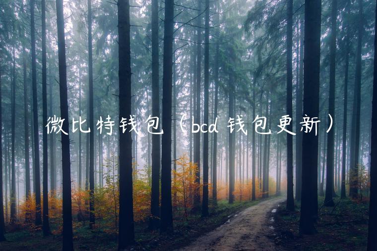 微比特钱包（bcd 钱包更新）-第1张图片-芝麻开门下载