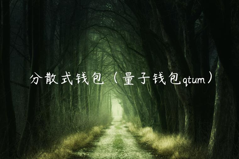 分散式钱包（量子钱包qtum）-第1张图片-芝麻开门下载
