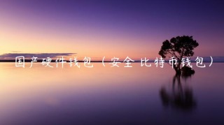国产硬件钱包（安全 比特币钱包）