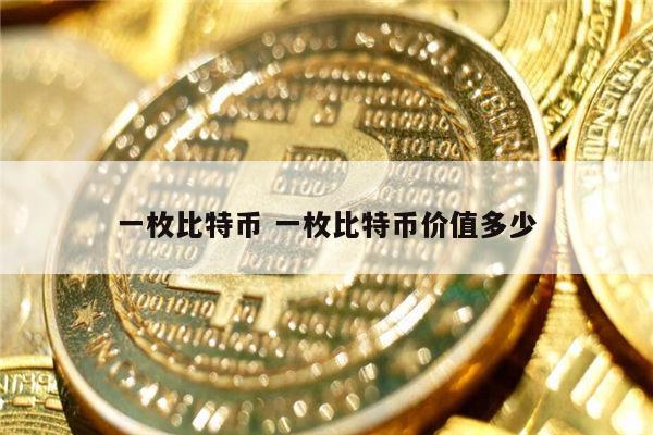一个比特币值多少人民币 一枚比特币价格多少-第1张图片-芝麻开门下载
