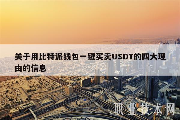关于用比特派钱包一键买卖USDT的四大理由的信息-第1张图片-芝麻开门下载
