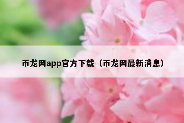 币龙网app官方下载（币龙网最新消息）-第1张图片-芝麻开门下载