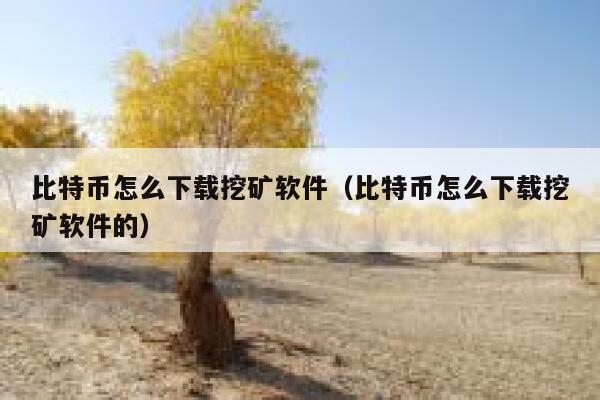 比特币怎么下载挖矿软件（比特币怎么下载挖矿软件的）-第1张图片-芝麻开门下载