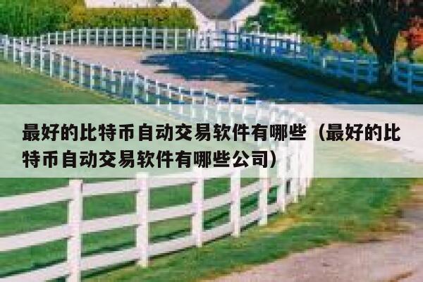 最好的比特币自动交易软件有哪些（最好的比特币自动交易软件有哪些公司）-第1张图片-芝麻开门下载