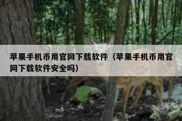 苹果手机币用官网下载软件（苹果手机币用官网下载软件安全吗）-第1张图片-芝麻开门下载