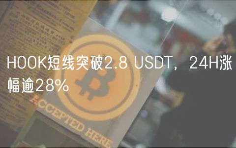HOOK短线突破2.8 USDT，24H涨幅逾28%-第1张图片-芝麻开门下载