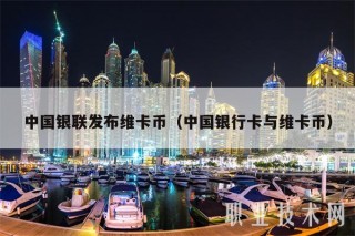 中国银联发布维卡币（中国银行卡与维