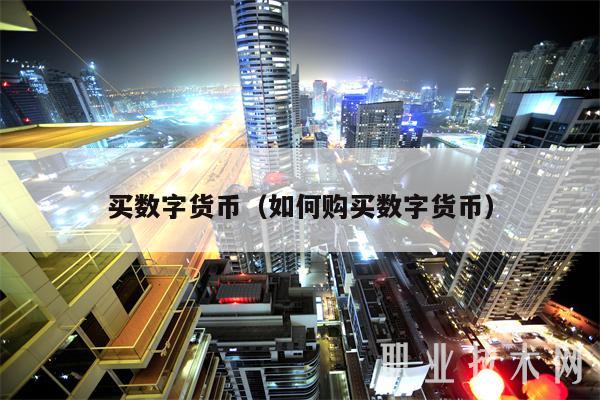 买数字货币（如何购买数字货币-第1张图片-芝麻开门下载