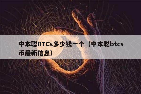 中本聪BTCs多少钱一个（中本聪btcs币最新信息）-第1张图片-芝麻开门下载