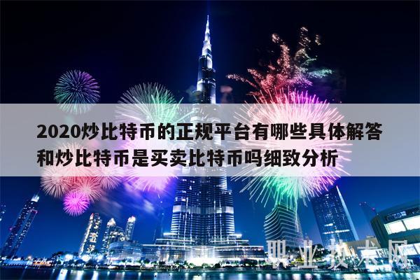 2020炒比特币的正规平台有哪些具体解答和炒比特币是买卖比特币吗细致分析-第1张图片-芝麻开门下载