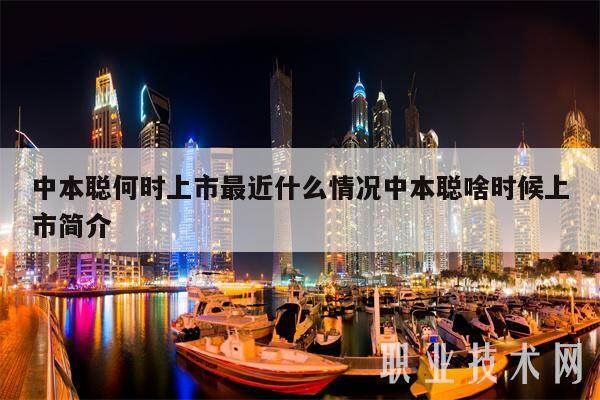 中本聪何时上市最近什么情况中本聪啥时候上市简介-第1张图片-芝麻开门下载