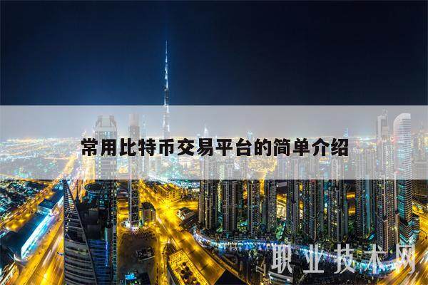 常用比特币交易平台的简单介绍-第1张图片-芝麻开门下载