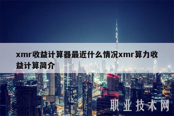 xmr收益计算器最近什么情况xmr算力收益计算简介-第1张图片-芝麻开门下载